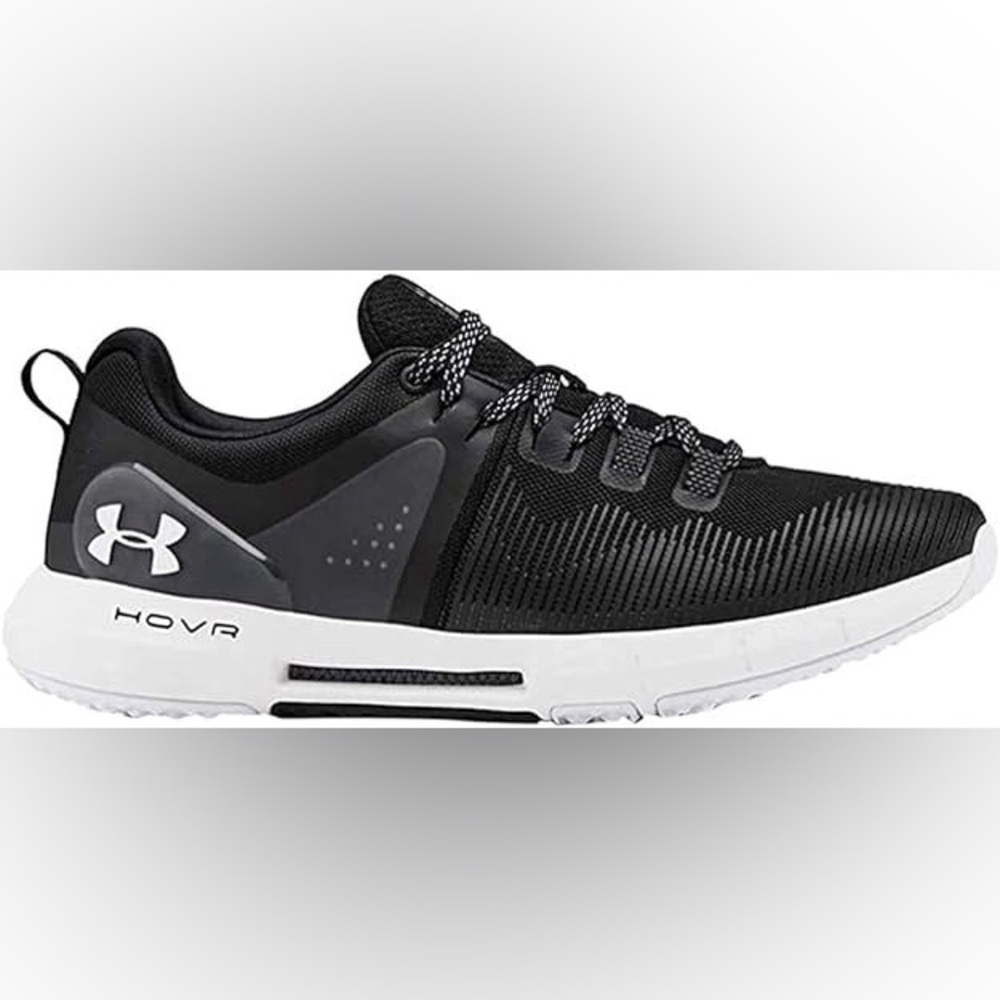 Under Armour HOVR Rise Cross Trainer Shoes Sneaker Black White women’s size 9.5